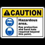 Eye Protection and Hard Hats Sign